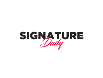 Signature Daily logo design by wongndeso
