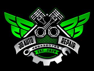 jo auto repair logo design by LucidSketch