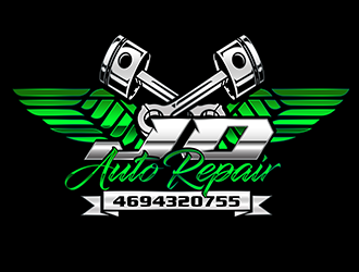 jo auto repair logo design by 3Dlogos