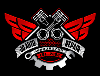 jo auto repair logo design by LucidSketch