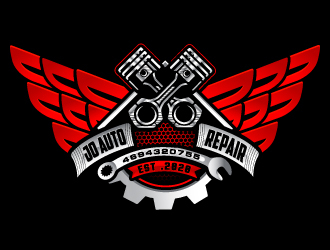 jo auto repair logo design by LucidSketch