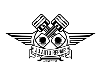 jo auto repair logo design by Dhieko