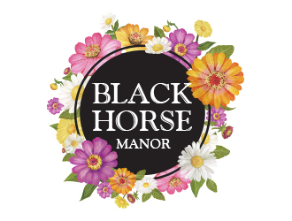 BlackHorse Manor logo design by chad™