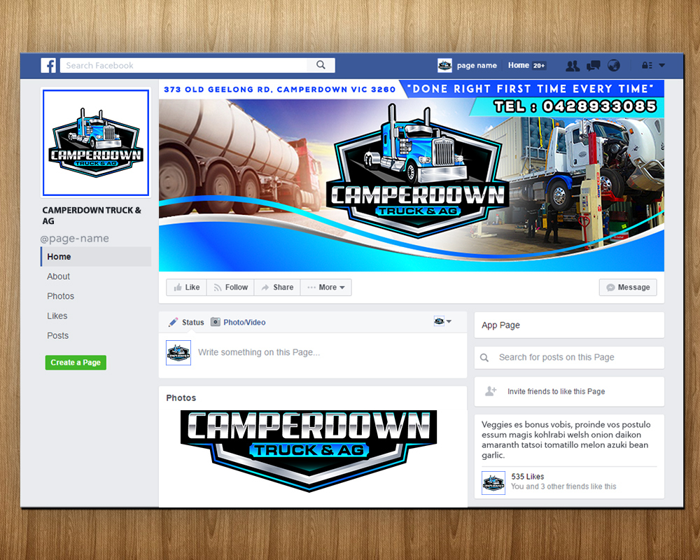Camperdown Truck & AG logo design by MastersDesigns