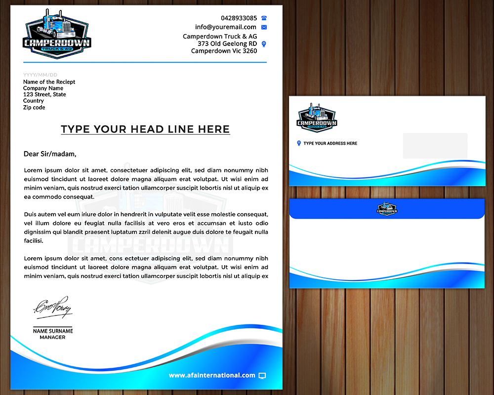 Camperdown Truck & AG logo design by MastersDesigns