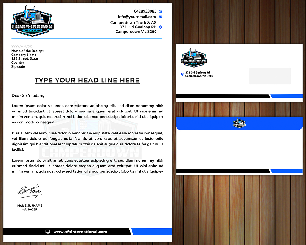Camperdown Truck & AG logo design by MastersDesigns