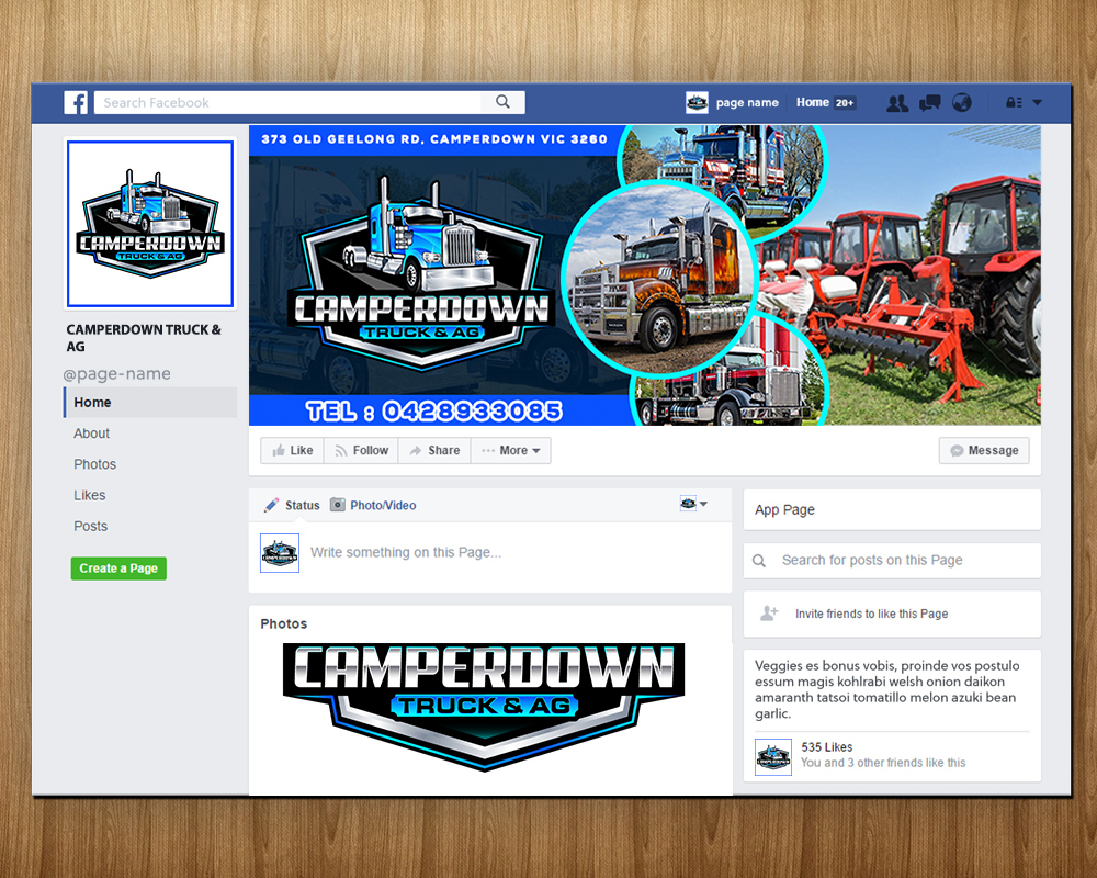 Camperdown Truck & AG logo design by MastersDesigns