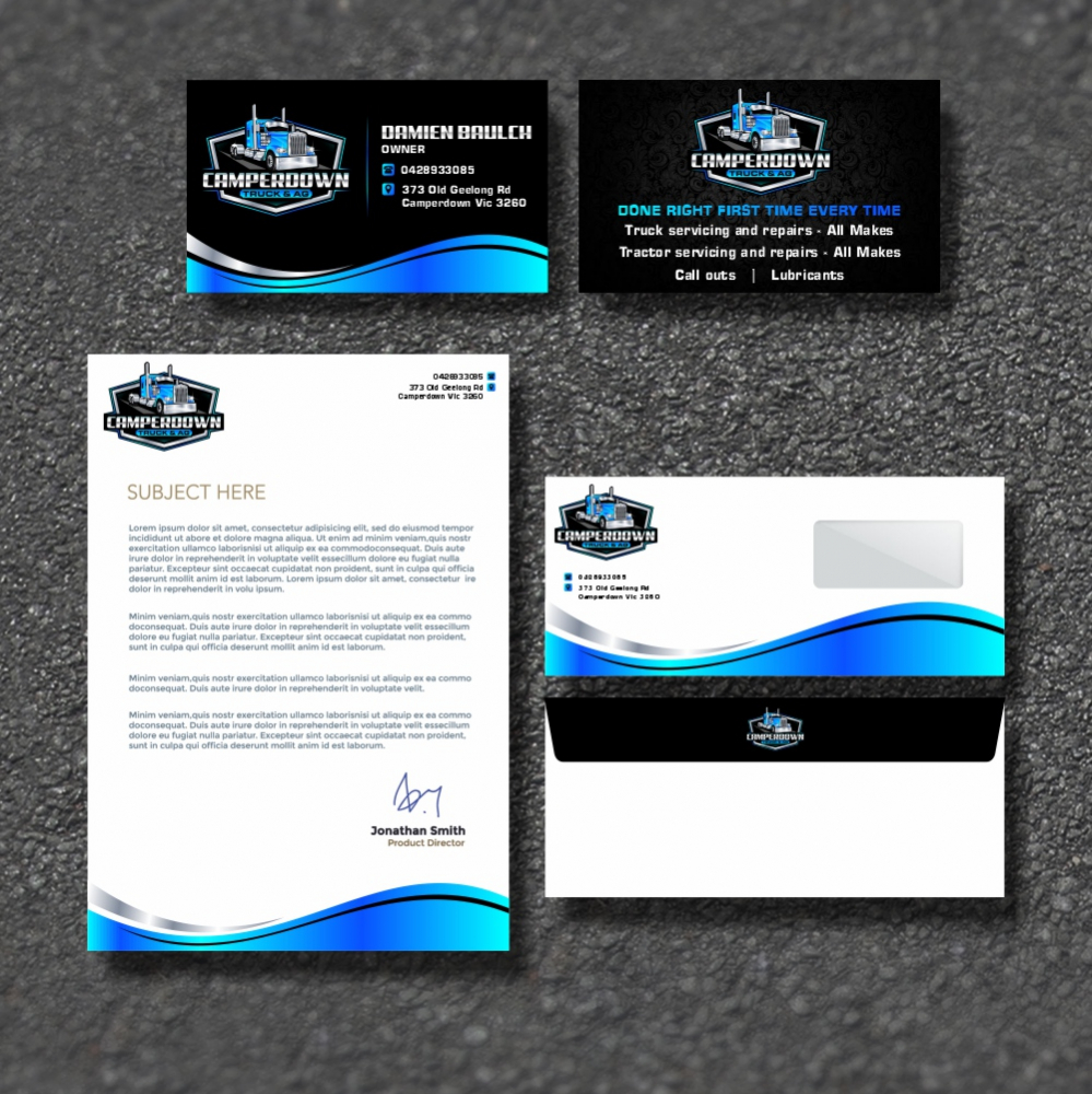 Camperdown Truck & AG logo design by ManishKoli