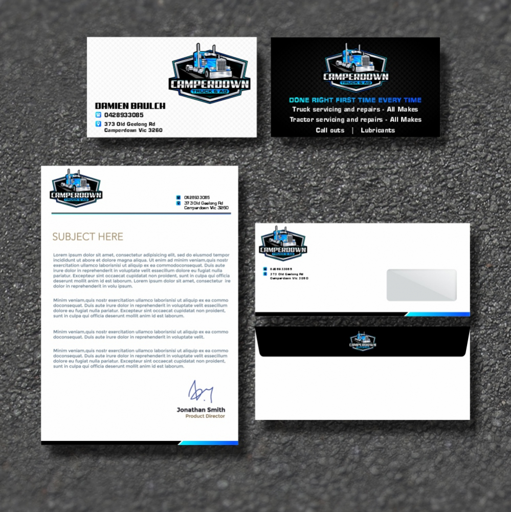 Camperdown Truck & AG logo design by ManishKoli