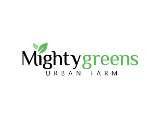 Mightygreens Urban Farm logo design by nexgen