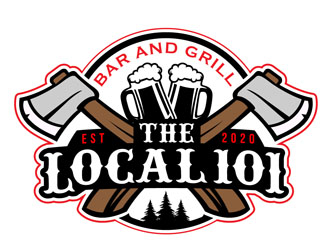 The Local 101 logo design by DreamLogoDesign