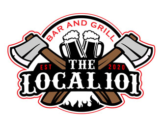 The Local 101 logo design by DreamLogoDesign