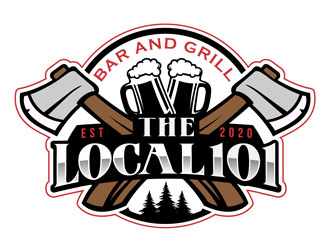 The Local 101 logo design by DreamLogoDesign