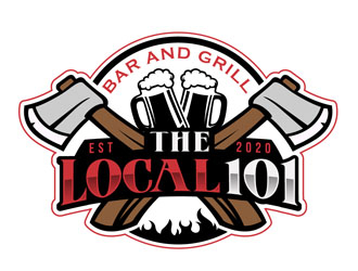 The Local 101 logo design by DreamLogoDesign