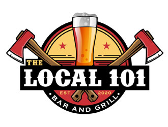 The Local 101 logo design by DreamLogoDesign