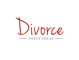 Divorce Party Ideas logo design by GassPoll