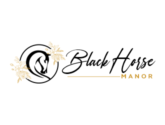 BlackHorse Manor logo design by Gwerth