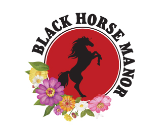 BlackHorse Manor logo design by chad™