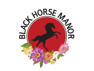 BlackHorse Manor logo design by chad™