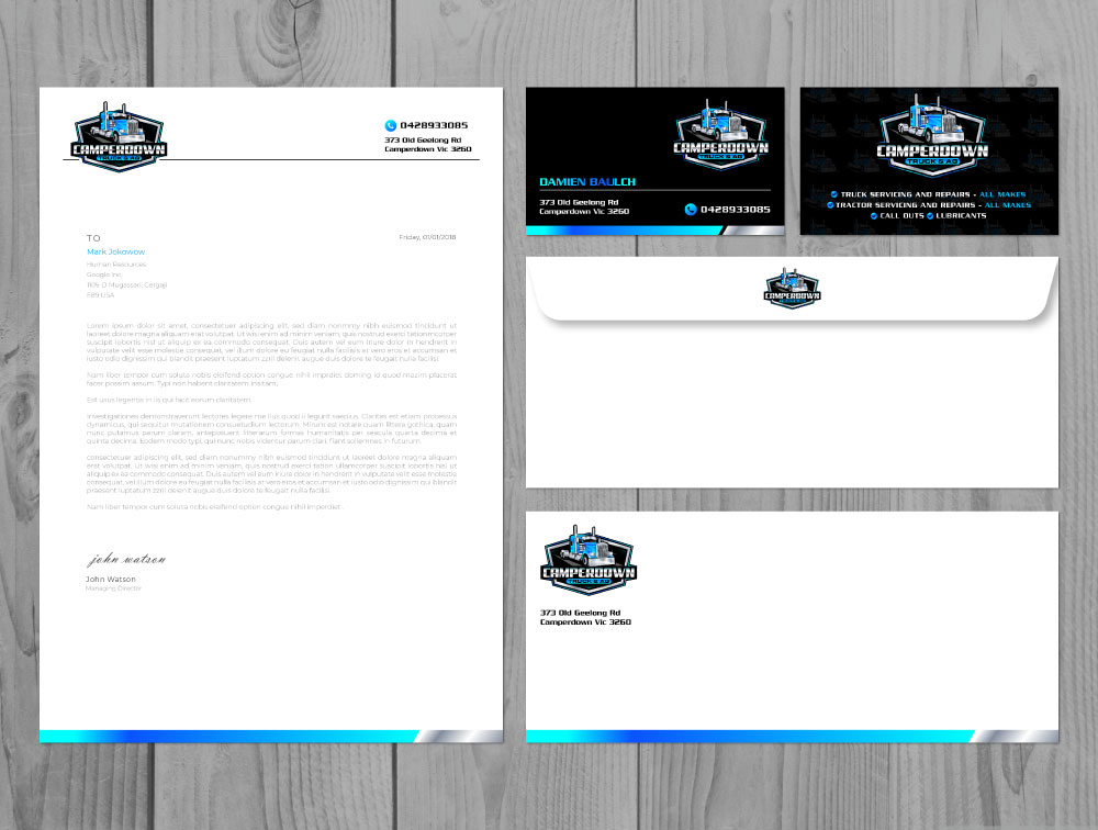 Camperdown Truck & AG logo design by Boomstudioz