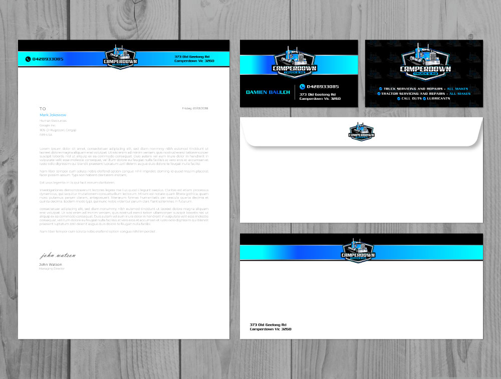 Camperdown Truck & AG logo design by Boomstudioz