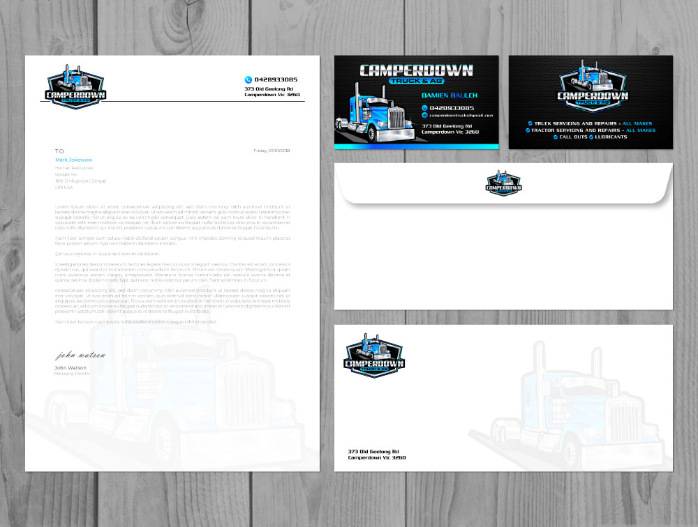 Camperdown Truck & AG logo design by Boomstudioz