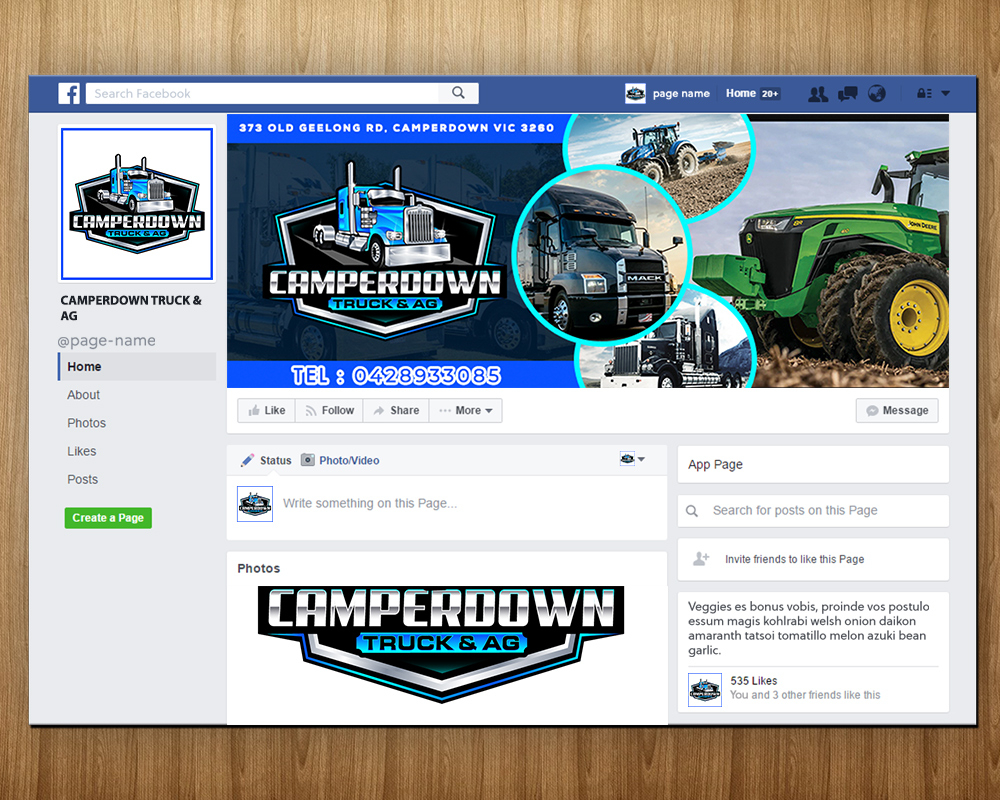 Camperdown Truck & AG logo design by MastersDesigns
