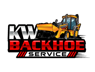 KW Backhoe Service logo design by LucidSketch