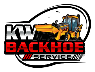 KW Backhoe Service logo design by LucidSketch
