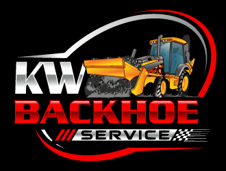 KW Backhoe Service logo design by LucidSketch