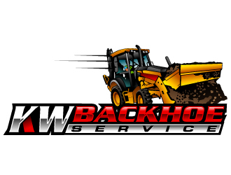 KW Backhoe Service logo design by Suvendu
