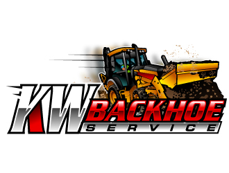KW Backhoe Service logo design by Suvendu