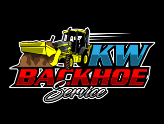 KW Backhoe Service logo design by DreamLogoDesign