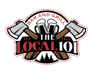 The Local 101 logo design by DreamLogoDesign
