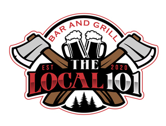 The Local 101 logo design by DreamLogoDesign