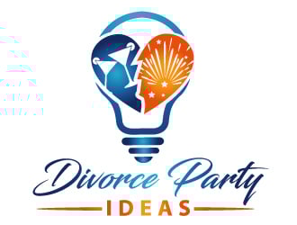 Divorce Party Ideas logo design by PMG