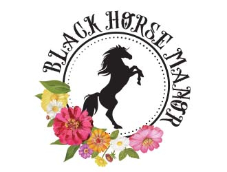 BlackHorse Manor logo design by chad™