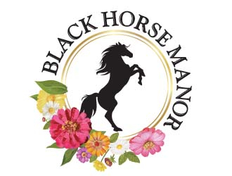 BlackHorse Manor logo design by chad™