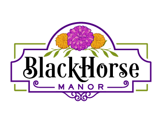 BlackHorse Manor logo design by Ultimatum