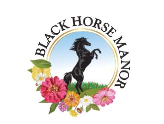BlackHorse Manor logo design by chad™