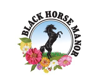 BlackHorse Manor logo design by chad™