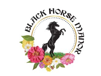 BlackHorse Manor logo design by chad™
