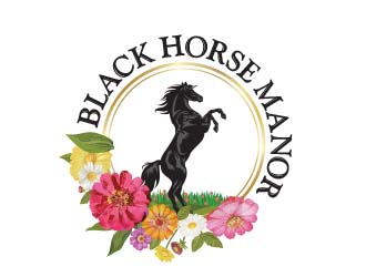 BlackHorse Manor logo design by chad™