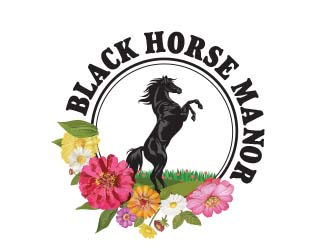 BlackHorse Manor logo design by chad™