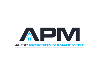 Alex² Property Management logo design by GassPoll