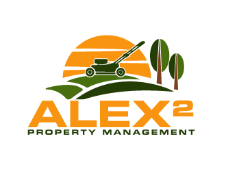 Alex² Property Management logo design by AamirKhan