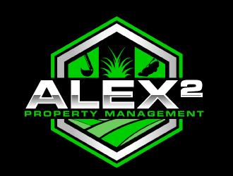 Alex² Property Management logo design by AamirKhan