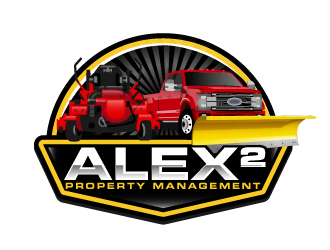 Alex² Property Management logo design by AamirKhan