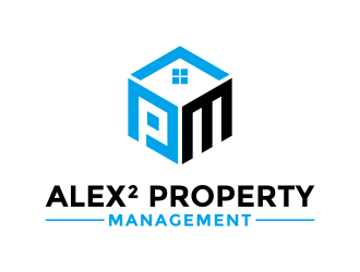 Alex² Property Management logo design by Girly