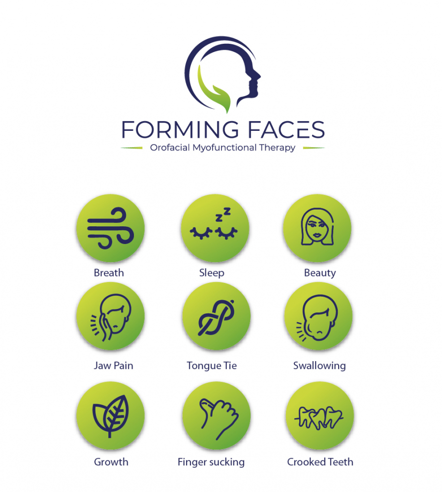 Forming Faces logo design by PANTONE